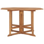 vidaXL Masă de grădină pliabilă,110x110x75 cm, lemn masiv de tec vidaXL Masă de grădină pliabilă,110x110x75 cm, lemn masiv de tec