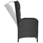 vidaXL Set mobilier de grădină cu perne, 9 piese, negru, poliratan vidaXL Set mobilier de grădină cu perne, 9 piese, negru, poliratan