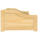 vidaXL Pat de zi cu 2 sertare "IRUN", 90x200 cm, lemn masiv pin vidaXL Pat de zi cu 2 sertare "IRUN", 90x200 cm, lemn masiv pin