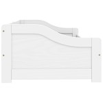 vidaXL Pat de zi cu 2 sertare "IRUN", alb, 90x200 cm, lemn masiv pin vidaXL Pat de zi cu 2 sertare "IRUN", alb, 90x200 cm, lemn masiv pin