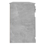 vidaXL Birou cu dulap, gri beton, lemn prelucrat vidaXL Birou cu dulap, gri beton, lemn prelucrat