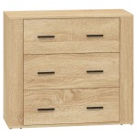 vidaXL Servante, 2 piese, stejar sonoma, lemn prelucrat