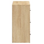 vidaXL Servante, 2 piese, stejar sonoma, lemn prelucrat