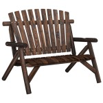 vidaXL Set mobilier de grădină, 4 piese, lemn masiv de molid vidaXL Set mobilier de grădină, 4 piese, lemn masiv de molid