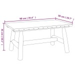 vidaXL Set mobilier de grădină, 3 piese, lemn masiv de molid