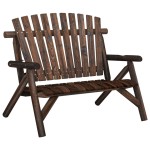 vidaXL Set mobilier de grădină, 3 piese, lemn masiv de molid vidaXL Set mobilier de grădină, 3 piese, lemn masiv de molid