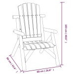 vidaXL Set mobilier de grădină, 5 piese, lemn masiv de molid vidaXL Set mobilier de grădină, 5 piese, lemn masiv de molid