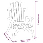 vidaXL Set mobilier de grădină, 5 piese, lemn masiv de molid vidaXL Set mobilier de grădină, 5 piese, lemn masiv de molid