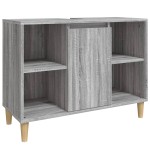 vidaXL Set mobilier de baie, 3 piese, gri sonoma, lemn prelucrat vidaXL Set mobilier de baie, 3 piese, gri sonoma, lemn prelucrat
