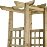 vidaXL Pergolă de grădină cu bancă și jardiniere lemn masiv pin tratat vidaXL Pergolă de grădină cu bancă și jardiniere lemn masiv pin tratat