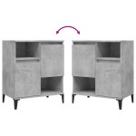 vidaXL Dulapuri, 2 buc, gri beton, 60x35x70 cm, lemn prelucrat