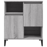 vidaXL Dulapuri, 2 buc, sonoma gri, 60x35x70 cm, lemn prelucrat