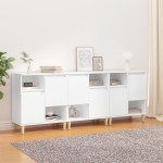 vidaXL Dulapuri, 3 buc, alb, 60x35x70 cm, lemn prelucrat vidaXL Dulapuri, 3 buc, alb, 60x35x70 cm, lemn prelucrat