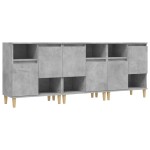 vidaXL Dulapuri, 3 buc, gri beton, 60x35x70 cm, lemn prelucrat vidaXL Dulapuri, 3 buc, gri beton, 60x35x70 cm, lemn prelucrat