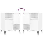 vidaXL Dulapuri, 3 buc, alb extralucios, 60x35x70 cm, lemn prelucrat vidaXL Dulapuri, 3 buc, alb extralucios, 60x35x70 cm, lemn prelucrat