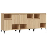 vidaXL Dulapuri, 3 buc, stejar sonoma, 60x35x70 cm, lemn prelucrat vidaXL Dulapuri, 3 buc, stejar sonoma, 60x35x70 cm, lemn prelucrat