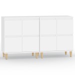 vidaXL Dulapuri, 2 buc, alb, 60x35x70 cm, lemn prelucrat