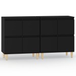 vidaXL Dulapuri, 2 buc, negru, 60x35x70 cm, lemn prelucrat vidaXL Dulapuri, 2 buc, negru, 60x35x70 cm, lemn prelucrat