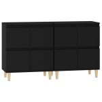 vidaXL Dulapuri, 2 buc, negru, 60x35x70 cm, lemn prelucrat vidaXL Dulapuri, 2 buc, negru, 60x35x70 cm, lemn prelucrat