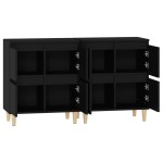 vidaXL Dulapuri, 2 buc, negru, 60x35x70 cm, lemn prelucrat vidaXL Dulapuri, 2 buc, negru, 60x35x70 cm, lemn prelucrat