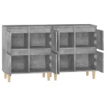 vidaXL Dulapuri, 2 buc, gri beton, 60x35x70 cm, lemn prelucrat