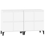 vidaXL Dulapuri, 2 buc, alb, 60x35x70 cm, lemn prelucrat