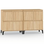vidaXL Dulapuri, 2 buc, stejar sonoma, 60x35x70 cm, lemn prelucrat