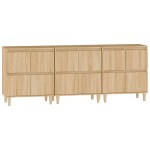 vidaXL Dulapuri, 3 buc, stejar sonoma, 60x35x70 cm, lemn prelucrat