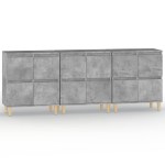 vidaXL Dulapuri, 3 buc, gri beton, 60x35x70 cm, lemn prelucrat vidaXL Dulapuri, 3 buc, gri beton, 60x35x70 cm, lemn prelucrat
