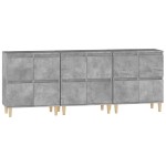 vidaXL Dulapuri, 3 buc, gri beton, 60x35x70 cm, lemn prelucrat vidaXL Dulapuri, 3 buc, gri beton, 60x35x70 cm, lemn prelucrat