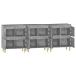 vidaXL Dulapuri, 3 buc, gri beton, 60x35x70 cm, lemn prelucrat vidaXL Dulapuri, 3 buc, gri beton, 60x35x70 cm, lemn prelucrat