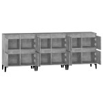 vidaXL Dulapuri, 3 buc, gri beton, 60x35x70 cm, lemn prelucrat vidaXL Dulapuri, 3 buc, gri beton, 60x35x70 cm, lemn prelucrat