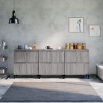 vidaXL Dulapuri, 3 buc, sonoma gri, 60x35x70 cm, lemn prelucrat vidaXL Dulapuri, 3 buc, sonoma gri, 60x35x70 cm, lemn prelucrat