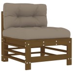 vidaXL Set mobilier grădină cu perne, 5 piese, maro miere, lemn masiv