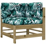 vidaXL Set mobilier de grădină cu perne, 8 piese, lemn de pin tratat vidaXL Set mobilier de grădină cu perne, 8 piese, lemn de pin tratat