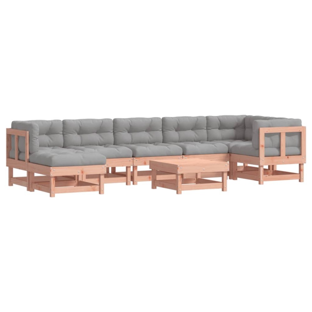 vidaXL Set mobilier de grădină cu perne, 8 piese, lemn masiv douglas