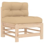 vidaXL Set mobilier de grădină cu perne, 8 piese, lemn masiv vidaXL Set mobilier de grădină cu perne, 8 piese, lemn masiv