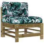 vidaXL Set mobilier de grădină cu perne, 8 piese, lemn de pin tratat vidaXL Set mobilier de grădină cu perne, 8 piese, lemn de pin tratat