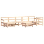 vidaXL Set mobilier de grădină cu perne, 8 piese, lemn masiv vidaXL Set mobilier de grădină cu perne, 8 piese, lemn masiv