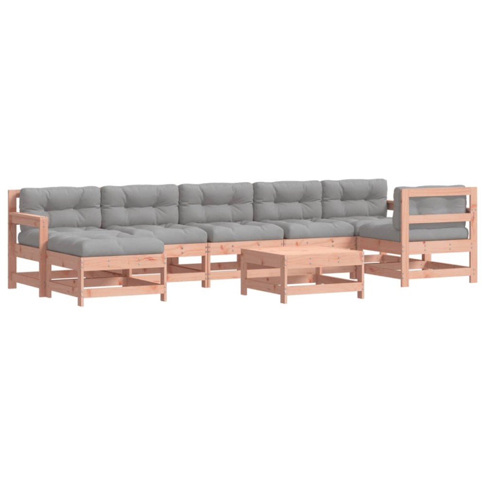 vidaXL Set mobilier de grădină cu perne, 8 piese, lemn masiv douglas
