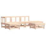 vidaXL Set mobilier relaxare de grădină & perne 6 piese lemn masiv pin
