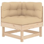 vidaXL Set mobilier relaxare de grădină & perne 6 piese lemn masiv pin vidaXL Set mobilier relaxare de grădină & perne 6 piese lemn masiv pin