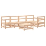 vidaXL Set mobilier relaxare de grădină & perne 6 piese lemn masiv pin vidaXL Set mobilier relaxare de grădină & perne 6 piese lemn masiv pin