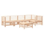 vidaXL Set mobilier relaxare de grădină & perne 6 piese lemn masiv pin vidaXL Set mobilier relaxare de grădină & perne 6 piese lemn masiv pin