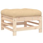 vidaXL Set mobilier relaxare de grădină & perne 6 piese lemn masiv pin vidaXL Set mobilier relaxare de grădină & perne 6 piese lemn masiv pin