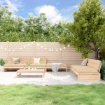 vidaXL Set mobilier relaxare de grădină & perne 6 piese lemn masiv pin vidaXL Set mobilier relaxare de grădină & perne 6 piese lemn masiv pin