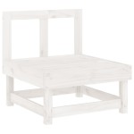 vidaXL Set mobilier relaxare de grădină 5 piese alb lemn masiv de pin vidaXL Set mobilier relaxare de grădină 5 piese alb lemn masiv de pin