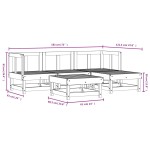 vidaXL Set mobilier relaxare de grădină 5 piese alb lemn masiv de pin vidaXL Set mobilier relaxare de grădină 5 piese alb lemn masiv de pin