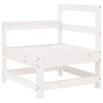 vidaXL Set mobilier relaxare de grădină 5 piese alb lemn masiv de pin vidaXL Set mobilier relaxare de grădină 5 piese alb lemn masiv de pin