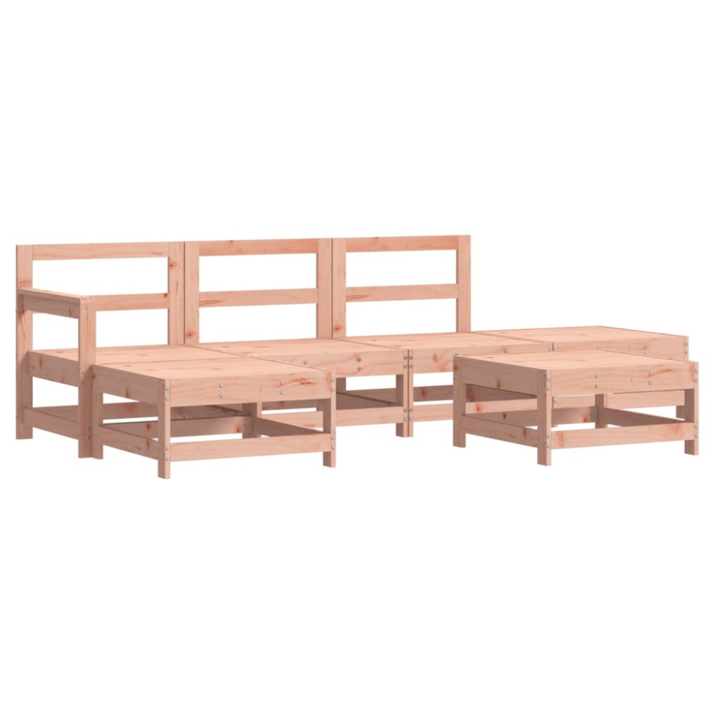 vidaXL Set mobilier relaxare grădină, 6 piese, lemn masiv Douglas